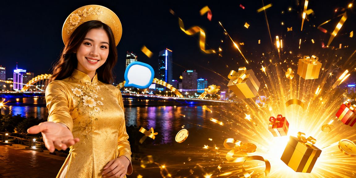 Người chơi đặt cược trực tuyến tại Đà Nẵng vào buổi tối trong trang phục áo dài